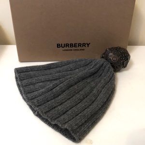 🩶Burberry wool cashmere blend knit hat